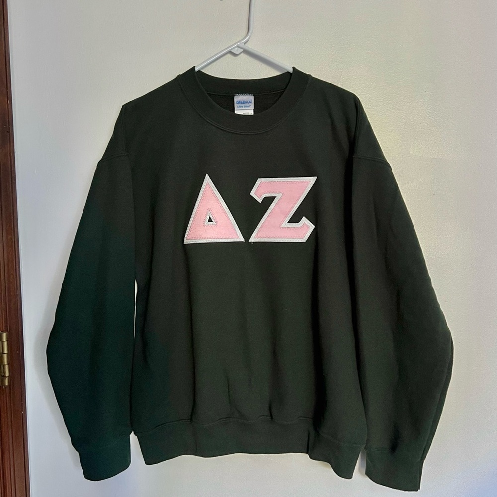 Delta Zeta DZ Letters Crewneck Sweatshirt